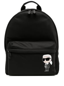 Karl Lagerfeld sac à dos K/Ikonik 2.0 en cuir - Noir