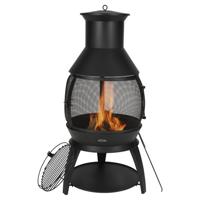 VEVOR Terrasverwarmer Tuinhaard Aztec Kachel Chimenea Vuurkorf φ500 x 1100mm