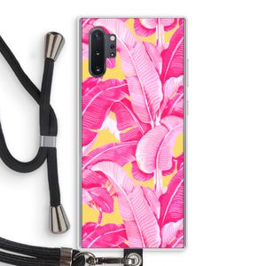 Pink Banana: Samsung Galaxy Note 10 Plus Transparant Hoesje met koord