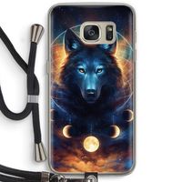 Wolf Dreamcatcher: Samsung Galaxy S7 Transparant Hoesje met koord