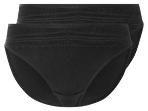 esmara 2 dames slips (Zwart, XL (48/50))