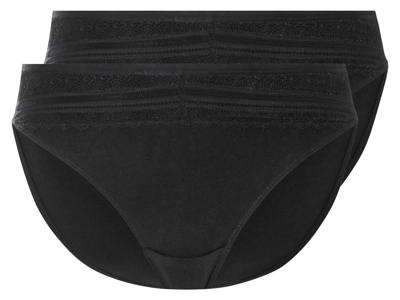 esmara 2 dames slips (Zwart, XL (48/50))