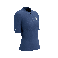 Compressport Trail racing postural ss top d - BLAUW - Dames Compressport Trail racing postural ss top d - BLAUW - Dames
