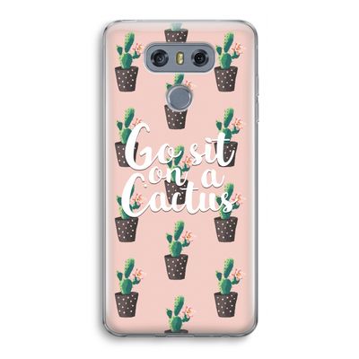 Cactus quote: LG G6 Transparant Hoesje