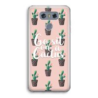 Cactus quote: LG G6 Transparant Hoesje