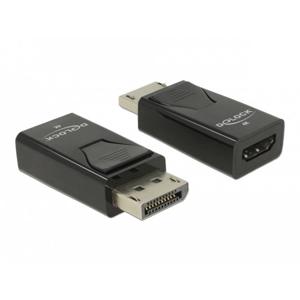 Delock 66234 DisplayPort / HDMI Adapter [1x DisplayPort stekker - 1x HDMI-bus] Zwart 0.00 m