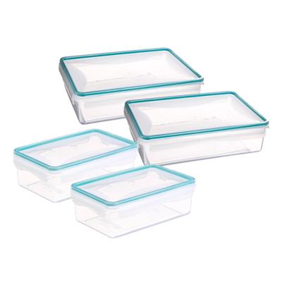 5Five set vershoudbakjes - met deksel - kunststof - luchtdicht - 2x1200 + 2x2200 ml