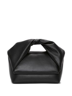 JW Anderson sac cabas Twister médium en cuir - Noir