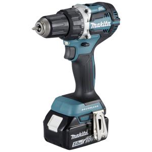 Makita DDF484RTJ Accu-schroefboormachine 18 V 5 Ah Li-ion Incl. 2 accus, Incl. koffer