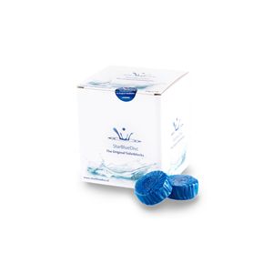 24 StarBlueDisc Toiletblokjes Blauw Jaarverpakking (geschikt voor Geberit Toiletblokhouder)