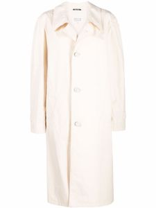 Maison Margiela manteau mi-long à simple boutonnage - Tons neutres