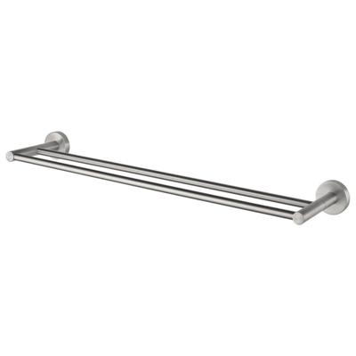 Haceka Kosmos Handdoekhouder - 62cm - dubbel - geborsteld chroom 1208652