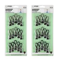 Benson Handdoekhaakjes - zwart - 30x - handdoekclips - ophanghaakjes