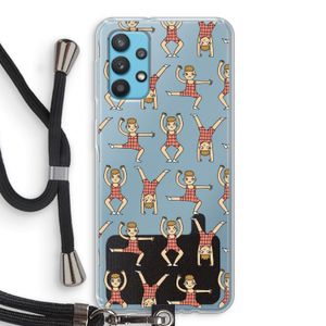 Gymboys: Samsung Galaxy A32 4G Transparant Hoesje met koord