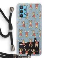 Gymboys: Samsung Galaxy A32 4G Transparant Hoesje met koord