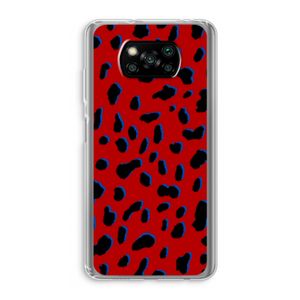 Red Leopard: Xiaomi Poco X3 NFC Transparant Hoesje