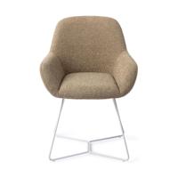 Jesper Home Kushi eetkamerstoel Moss Meadow beehive white