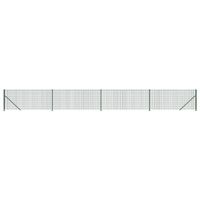 The Living Store Draadgaashek Groen - 0.8 x 10m - Galvaniseerd staal met PVC-coating