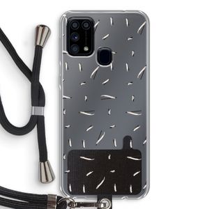 Hipster stripes: Samsung Galaxy M31 Transparant Hoesje met koord