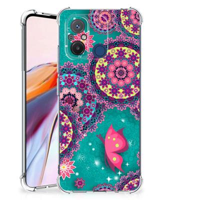 Xiaomi Redmi 12C Back Cover Cirkels en Vlinders Xiaomi Redmi 12C Back Cover Cirkels en Vlinders