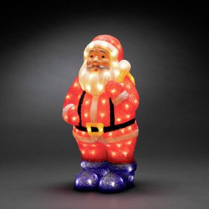 Konstsmide 6247-103 Acryl figuur Energielabel: G (A - G) Kerstman Warmwit LED Rood