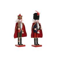 Kerstversiering Home ESPRIT Multicolour Notenkraker 20 x 20 x 38 cm (2 Stuks)