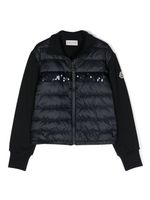 Moncler Enfant veste matelassée à sequins - Bleu - thumbnail