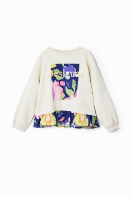 Bloemen sweatshirt - WHITE - 13/14