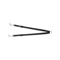 Koppeling voor 2-hondenriem Trixie New Premium Zwart 40-70 cm XS S M