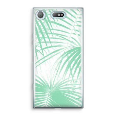 Palmbladeren: Sony Xperia XZ1 Compact Transparant Hoesje