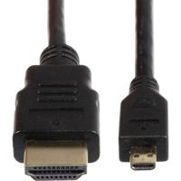 Joy-it K-1481 HDMI-kabel Raspberry Pi® [1x HDMI-stekker - 1x HDMI-stekker D micro] 3.00 m Zwart