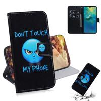 Woede patroon gekleurde tekening horizontale Flip lederen case voor Huawei mate 20 met houder & card slots & portemonnee