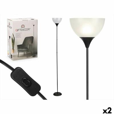 Vloerlamp GiftDecor CE13581-3(132) Wit Zwart 60 W 220-240 V 22 x 185 x 22 cm (2 Stuks)