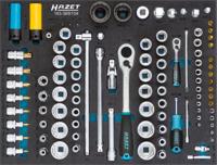HAZET Dopsleutelset | 1/4 inch (6,3 mm) vierkant hol, 1/2 inch (12,5 mm) vierkant hol, 3/4 inch (20 mm) vierkant massief |
