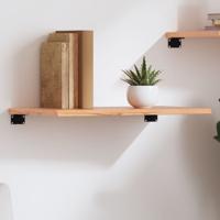 Wandschap 60x30x2 cm behandeld massief eikenhout lichtbruin Wandschap 60x30x2 cm behandeld massief eikenhout lichtbruin