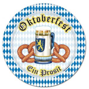 Oktoberfest thema bordjes 40x stuks 23 cm van karton