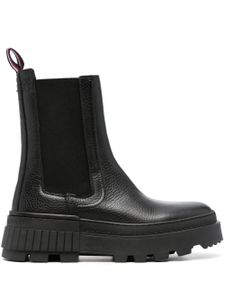 Tommy Hilfiger bottines en cuir à bout rond - Noir