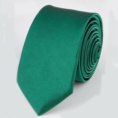 Mannen smalle casual pijl skinny stropdas slanke stropdas (diep groen)