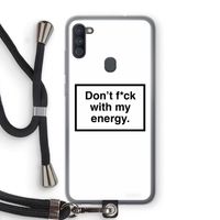 My energy: Samsung Galaxy A11 Transparant Hoesje met koord