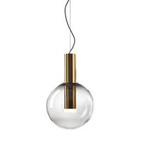 Bomma Phenomena Hanglamp - Small Ball - Rook grijs - goud