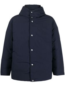 Jil Sander doudoune à capuche - Bleu