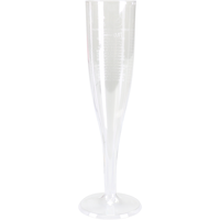 Glas | champagneglas | dispenserdoos | pS | 100ml | 200mm | glashelder | 100 stuks