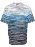 Missoni t-shirt en coton à rayures - Bleu - thumbnail