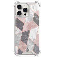 iPhone 15 Pro Max shockproof hoesje - Stone grid iPhone 15 Pro Max shockproof hoesje - Stone grid