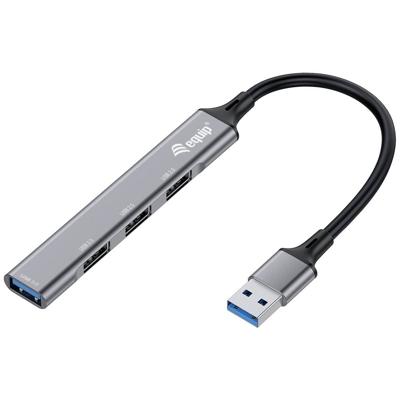 Equip 128960 USB 3.2 Gen 1-hub 4 poorten Zwart, Grijs