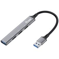 Equip 128960 USB 3.2 Gen 1-hub 4 poorten Zwart, Grijs