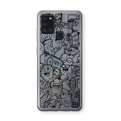 Vexx Black City : Samsung Galaxy A21s Transparant Hoesje