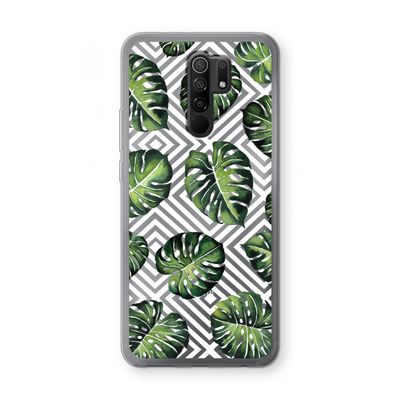 Geometrische jungle: Xiaomi Redmi 9 Transparant Hoesje