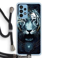 Darkness Tiger: Samsung Galaxy A52 Transparant Hoesje met koord