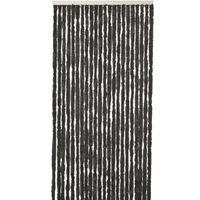 Vliegengordijn/deurgordijn kattenstaart zwart 90 x 220 cm - thumbnail
